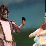 Nik Whitcomb as Donkey and Robby Stone as Shrek