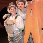 MOUSE ON THE MOVE! Kim Stone as Amelia Mouse & Katy Kepler as Nellie Mouse. Photo by MJB Photography.