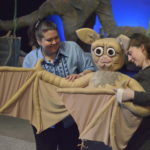 Props Mistress Devon Denn-Young and Katy Kepler with the Stellaluna puppet