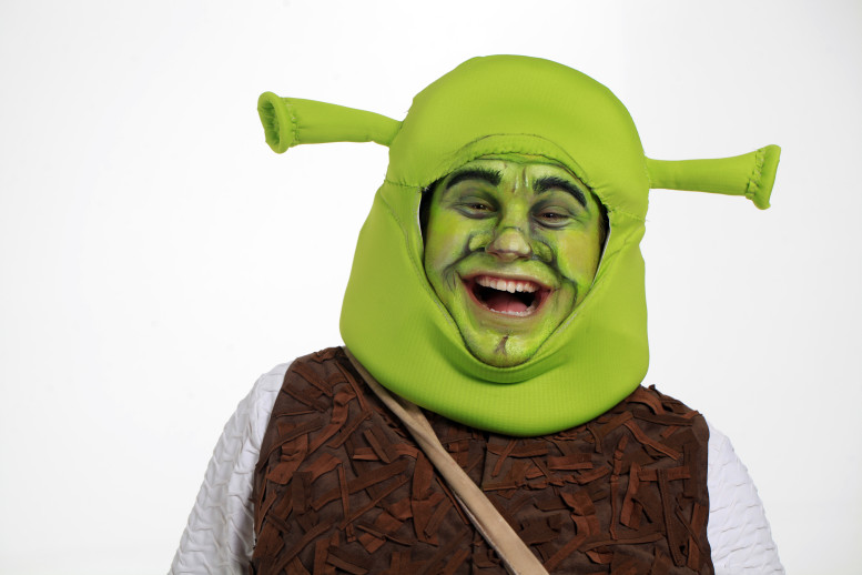 Robby Stone as Shrek. Photo by MJB Photography