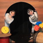 MOUSE ON THE MOVE! Katy Kepler as Nellie Mouse & Kim Stone as Amelia Mouse. Photo by MJB Photography.