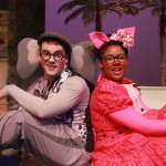 Olivia Jones as Piggie and Will Nash Broyles as Gerald the Elephant in The Rose Theater's production of 