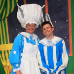 Wendy Eaton as The Old Lady and Nick Knipe as The Bunny in The Rose Theater's production of GOODNIGHT MOON, running Sept. 2-18, 2016.