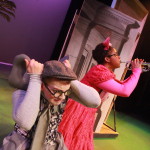 Olivia Jones as Piggie and Will Nash Broyles as Gerald the Elephant in The Rose Theater's production of 