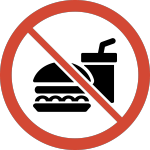 No food or drink