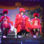 Samantha Zarders, Zhomontee Watson and Rachel Busse in Newsies