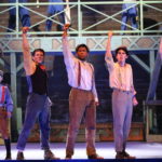 Winston Schneider, Andrew Wright, Marcel Daly, Liam Brenzel, Garrett Griffin in Newsies