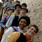 The cast of Newsies