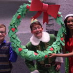 Dan Chevalier, Josiah Hydeen and Regina Palmer in ELF THE MUSICAL.