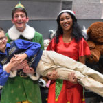Dan Chevalier, Josiah Hydeen and Regina Palmer in ELF THE MUSICAL.
