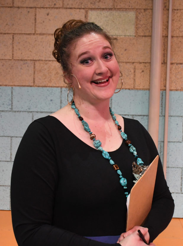 Theresa Sindelar as teacher Mrs. Schaefer in HOWIE D: BACK IN THE DAY