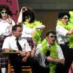 Lauren Krupski, Howard Dorough, Shannon Duke, Jake Parker and Liam Brenzel, perform a number on the set of HOWIE D: BACK IN THE DAY