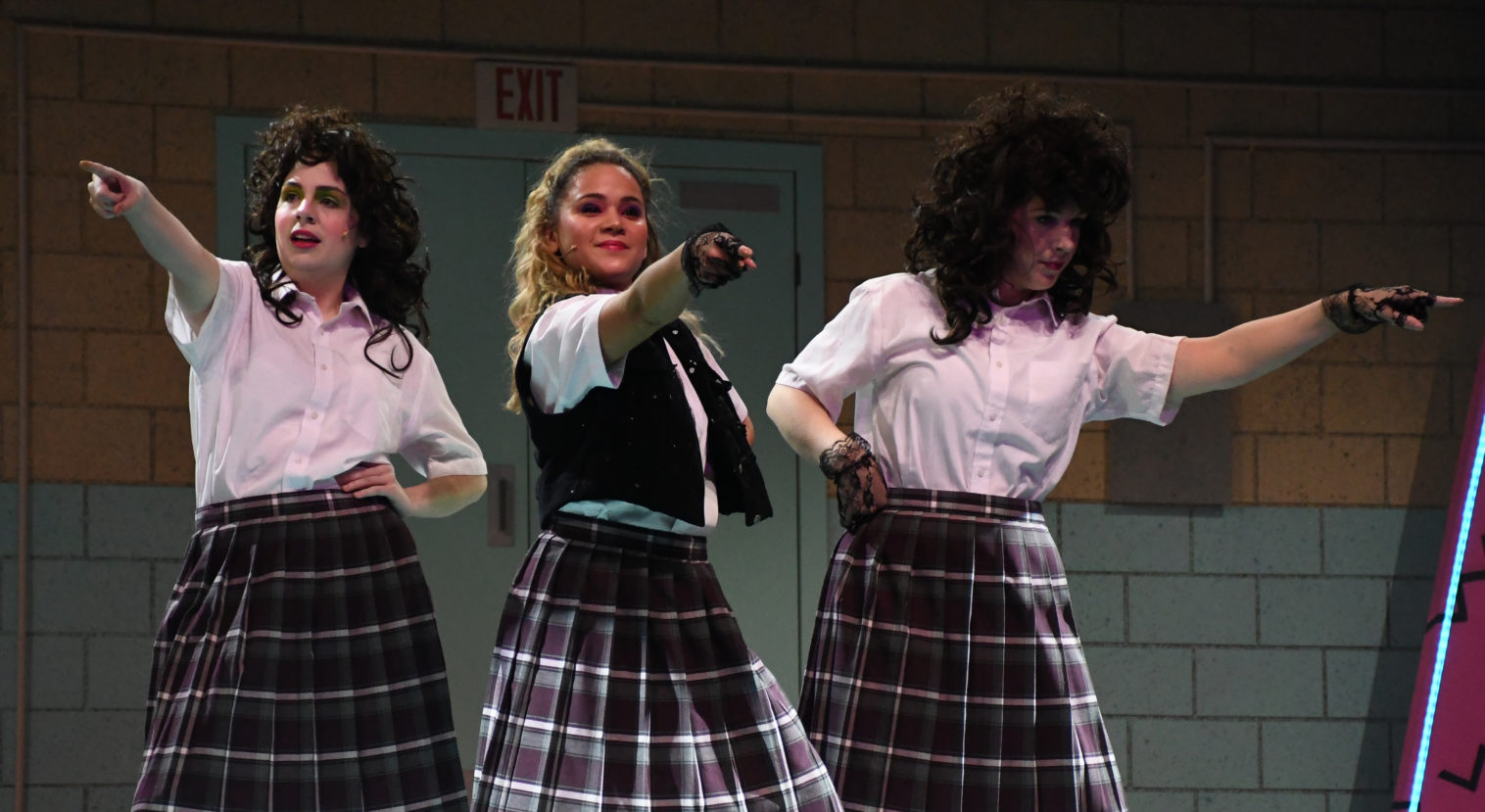 Natalie Hanson as Pollyanna with her sidekicks (Lauren Krupski and Shannon Duke) in HOWIE D: BACK IN THE DAY