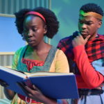 Aguel Lual as Ella and Marcel Daly as Prince Charmont in ELLA ENCHANTED at The Rose Theater