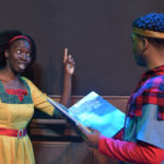 Aguel Lual as Ella and Marcel Daly as Prince Charmont in ELLA ENCHANTED at The Rose Theater