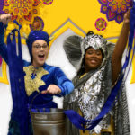 Alease Timbers as Elephant and Maddie Grissom as Monkey in A BUCKET OF BLESSINGS