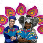 Alease Timbers as Elephant and Maddie Grissom as Monkey in A BUCKET OF BLESSINGS