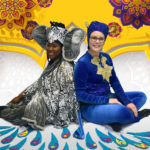 Alease Timbers as Elephant and Maddie Grissom as Monkey in A BUCKET OF BLESSINGS