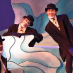 The Rose Theater's world premiere production of PENGUIN PROBLEMS, featuring: Malik Fortner as Mortimer, Jessica Burrill Logue as Louise and Ben Adams as Bob.