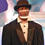 The Rose Theater's world premiere production of PENGUIN PROBLEMS, featuring: Malik Fortner as Mortimer.