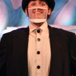 The Rose Theater's world premiere production of PENGUIN PROBLEMS, featuring: Ben Adams as Bob.