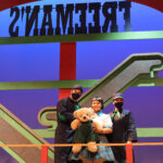 Joe Knispel, Chase Minola and Jackie Kappes in The Rose Theater's production of CORDUROY, playing Oct. 29 - Nov. 14, 2021 at The Rose Theater.