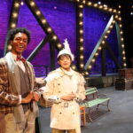 Wayne Dexter Hudson II as Clarence and Summer Hurtienne as Joseph in IT'S A WONDERFUL LIFE, playing Dec. 3-19, 2021 at The Rose Theater.