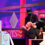 Puppeteers Joe Knispel and Jackie Kappes in The Rose Theater's production of CORDUROY, playing Oct. 29 - Nov. 14, 2021 at The Rose Theater.