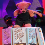 Puppeteers Joe Knispel and Jackie Kappes in The Rose Theater's production of CORDUROY, playing Oct. 29 - Nov. 14, 2021 at The Rose Theater.