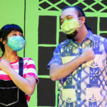 Mireya Luna as Carmela and Emmanuel (Manny) Oñate as Papi in The Rose Theater's production of CARMELA FULL OF WISHES, making its world premiere Jan 28 - Feb 13, 2022.