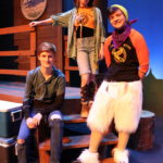 Derek Penner as Percy Jackson, Maddie Smith as Annabeth and Otto Fox as Grover in The Rose Theater's production of THE LIGHTNING THIEF, playing Jan. 20 - Feb. 5, 2023.