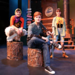 Otto Fox as Grover, Maddie Smith as Annabeth and Derek Penner as Percy Jackson in The Rose Theater's production of THE LIGHTNING THIEF, playing Jan. 20 - Feb. 5, 2023.