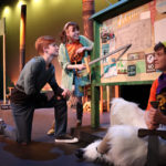 Derek Penner as Percy Jackson, Maddie Smith as Annabeth and Otto Fox as Grover in The Rose Theater's production of THE LIGHTNING THIEF, playing Jan. 20 - Feb. 5, 2023.