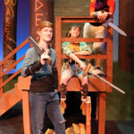 Derek Penner as Percy Jackson, Maddie Smith as Annabeth and Otto Fox as Grover in The Rose Theater's production of THE LIGHTNING THIEF, playing Jan. 20 - Feb. 5, 2023.