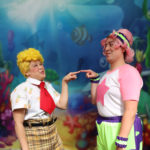 Roni Shelley Perez as SpongeBob and Joshua Orsi as Patrick in THE SPONGEBOB MUSICAL, playing Aug 26 - Sept 18, 2022 at The Rose Theater