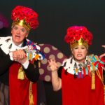 Kevin Ehrhart and Sue Gillespie Valker in THE STINKY CHEESE MAN & OTHER FAIRLY STUPID TALES, playing March 10-26, 2023 at The Rose Theater in Omaha.