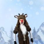 Martin Prieto for The Rose Theater's production of RUDOLPH THE RED-NOSED REINDEER, playing December 1 - 23, 2023.