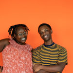 Kevin Jones as Ziggy and Nyarok (Rayn) Tot as Nansi in The Rose Theater's production of BOB MARLEY'S THREE LITTLE BIRDS, playing February 23 - March 10, 2024.