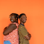 Kevin Jones as Ziggy and Nyarok (Rayn) Tot as Nansi in The Rose Theater's production of BOB MARLEY'S THREE LITTLE BIRDS, playing February 23 - March 10, 2024.