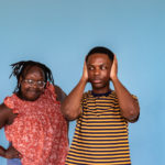 Kevin Jones as Ziggy and Nyarok (Rayn) Tot as Nansi in The Rose Theater's production of BOB MARLEY'S THREE LITTLE BIRDS, playing February 23 - March 10, 2024.