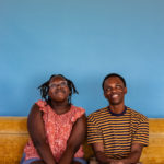 Kevin Jones as Ziggy and Nyarok (Rayn) Tot as Nansi in The Rose Theater's production of BOB MARLEY'S THREE LITTLE BIRDS, playing February 23 - March 10, 2024.