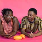 Kevin Jones as Ziggy and Nyarok (Rayn) Tot as Nansi in The Rose Theater's production of BOB MARLEY'S THREE LITTLE BIRDS, playing February 23 - March 10, 2024.