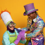 Wayne Hudson II as Willy Wonka and Ren Walther as Oompa Loompa in The Rose Theater's production of CHARLIE AND THE CHOCOLATE FACTORY, playing June 7 - 23, 2024.