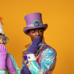 Wayne Hudson II as Willy Wonka and Ren Walther as Oompa Loompa in The Rose Theater's production of CHARLIE AND THE CHOCOLATE FACTORY, playing June 7 - 23, 2024.