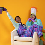 Wayne Hudson II as Willy Wonka and Ren Walther as Oompa Loompa in The Rose Theater's production of CHARLIE AND THE CHOCOLATE FACTORY, playing June 7 - 23, 2024.