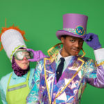 Wayne Hudson II as Willy Wonka and Ren Walther as Oompa Loompa in The Rose Theater's production of CHARLIE AND THE CHOCOLATE FACTORY, playing June 7 - 23, 2024.
