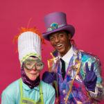 Wayne Hudson II as Willy Wonka and Ren Walther as Oompa Loompa in The Rose Theater's production of CHARLIE AND THE CHOCOLATE FACTORY, playing June 7 - 23, 2024.