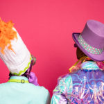 Wayne Hudson II as Willy Wonka and Ren Walther as Oompa Loompa in The Rose Theater's production of CHARLIE AND THE CHOCOLATE FACTORY, playing June 7 - 23, 2024.