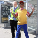 JJ Davis as Mr. Davis and Jaden Hollinger as CJ in The Rose Theater's production of LAST STOP ON MARKET STREET, playing April 14 - 30, 2023.
