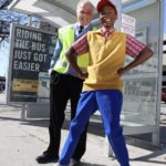 JJ Davis as Mr. Davis and Jaden Hollinger as CJ in The Rose Theater's production of LAST STOP ON MARKET STREET, playing April 14 - 30, 2023.